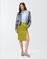 Striped cotton shirt with logo - | Pinko