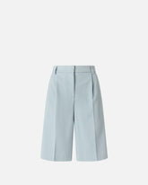 Bermuda shorts with pressed pleat detail - | Pinko