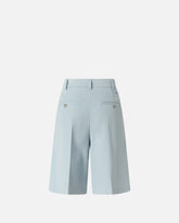 Bermuda shorts with pressed pleat detail - | Pinko