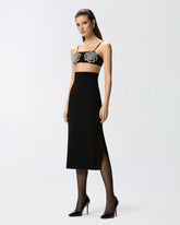 Midi skirt with bodice waist - | Pinko