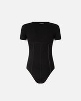 Short-sleeved corset bodysuit - | Pinko