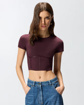 Bustier-Top mit kurzen Ärmeln - | Pinko