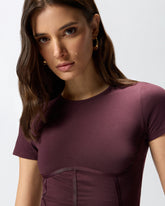 Bustier-Top mit kurzen Ärmeln - | Pinko