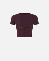 Bustier top with short sleeves - | Pinko