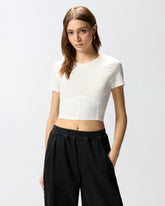 Bustier-Top mit kurzen Ärmeln - | Pinko