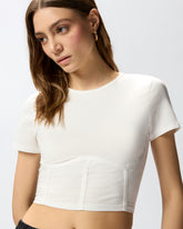 Bustier-Top mit kurzen Ärmeln - | Pinko