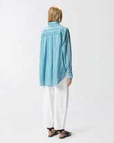 Striped cotton shirt with pockets - | Pinko