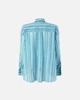 Striped cotton shirt with pockets - | Pinko