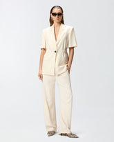 Trousers with belt - Creamy-White | Pinko