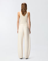 Trousers with belt - Creamy-White | Pinko