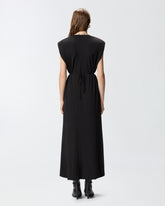 Ärmelloses, langes Kleid mit Kette - | Pinko
