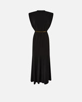 Ärmelloses, langes Kleid mit Kette - | Pinko