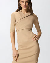 Eng anliegendes Midikleid mit Schleife - | Pinko