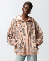 Bomber jacket with floral sequin embroidery - | Pinko