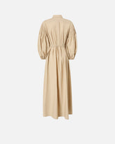 Long shirt dress in cotton with belt - | Pinko