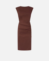 Tailliertes Longuette-Kleid aus Leinen - | Pinko