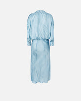 Fließendes Midikleid mit abgesetztem Schmuckprint - | Pinko