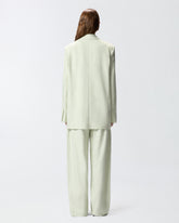 Single-breasted jacket with a rustic effect - Grey | Pinko
