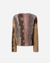 Sweater with inlays in contrasting yarn - | Pinko