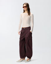 Pullover in Häkeloptik mit Pailletten - | Pinko