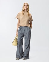 T-shirt with PINKO distressed embroidery - | Pinko