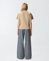 T-shirt with PINKO distressed embroidery - | Pinko