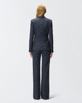 Jacke mit geometrischem und floralem Muster - | Pinko
