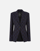 Jacke mit geometrischem und floralem Muster - | Pinko