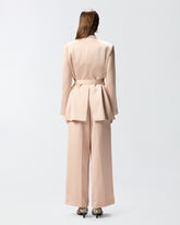 Satin jacket with belt - | Pinko