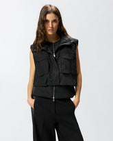 Ärmellose Steppjacke mit Tunnelzug - | Pinko