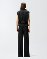 Sleeveless down jacket with drawstring - | Pinko