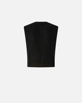 Vest with rose jewel buttons - | Pinko