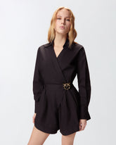 Kurzer Jumpsuit mit Gürtel Love Birds - | Pinko
