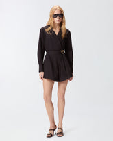 Kurzer Jumpsuit mit Gürtel Love Birds - | Pinko