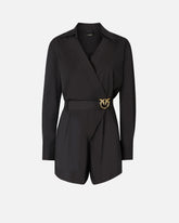 Kurzer Jumpsuit mit Gürtel Love Birds - | Pinko