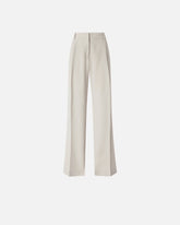 Flowing trousers with pressed pleat detail - | Pinko