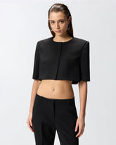 Spencer jacket with jewel buttons - Black | Pinko