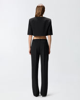 Spencer jacket with jewel buttons - Black | Pinko