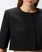 Spencer jacket with jewel buttons - Black | Pinko