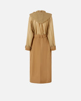 Trenchcoat mit transparenten Einsätzen - | Pinko