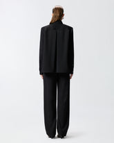 Stretch overshirt with pockets - | Pinko