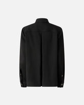 Stretch overshirt with pockets - Black | Pinko
