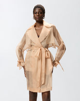 Trenchcoat aus Organza in Seide - | Pinko