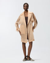 Trenchcoat aus Organza in Seide - | Pinko