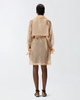 Trenchcoat aus Organza in Seide - | Pinko