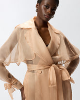Trenchcoat aus Organza in Seide - | Pinko