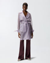 Trenchcoat aus Organza in Seide - | Pinko