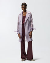 Trenchcoat aus Organza in Seide - | Pinko