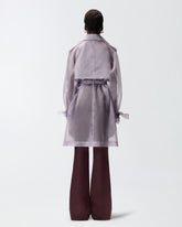 Trenchcoat aus Organza in Seide - | Pinko