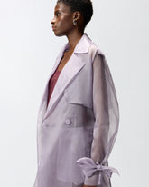 Trenchcoat aus Organza in Seide - | Pinko